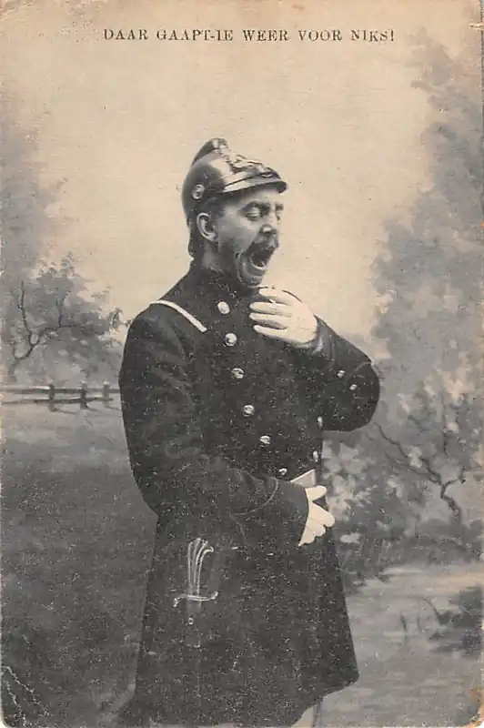 Militair Daar gaapt-ie weer voor niks Soldaat op wacht HC27882 Zwrot pieniędzy