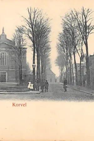 Tilburg Korvel met kerk en muziektent 1900 HC27709 Niska cena