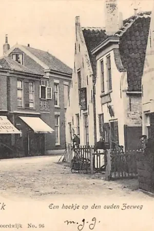 Oferta limitowana Badplaats Noordwijk Een hoekje op den ouden Zee weg 1902 HC27765