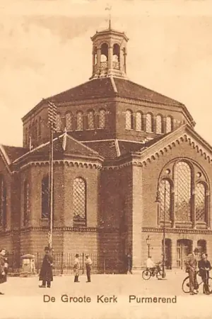 Oryginalny Purmerend De Groote Kerk 1927 Auto HC27575