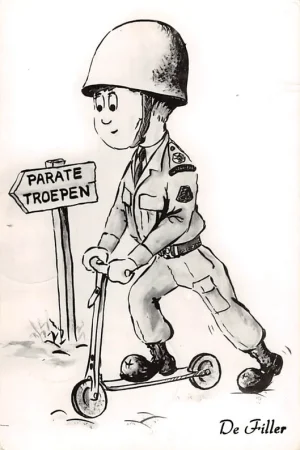 Militair De Filler Soldaat op step 1963 HC27545 Zamów teraz