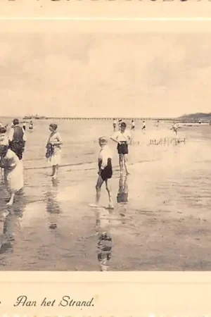 Autentyczny Oostvoorne aan Zee Aan het Strand 1942 HC27434