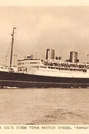 Ostatnia szansa Nieuw-Zeeland N.Z.S. Co\\u2019s Motor Vessel Rangitata New Zealand Shipping Company Scheepvaart Schepen Australië HC27218