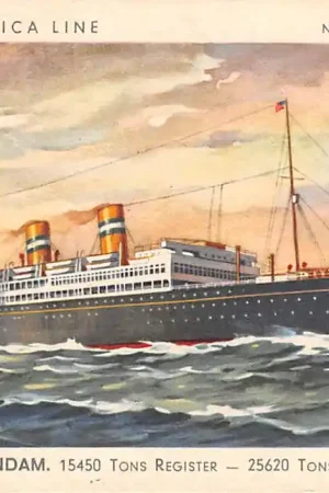 Rotterdam T.S.S. Veendam Holland America Line Scheepvaart Schepen HC27331 Promocja