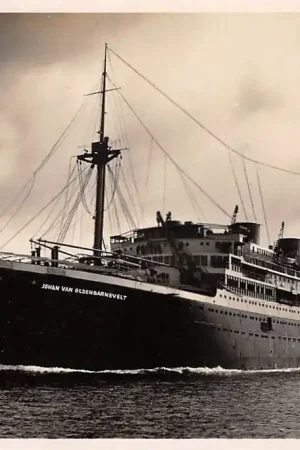 Amsterdam M.S. Johan van Oldebarnevelt Stoomvaart Maatschappij Nederland Schepen Scheepvaart HC27123 Tylko dziś