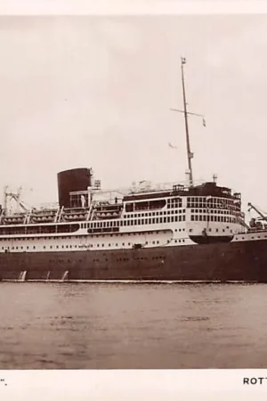 Rotterdam Rotterdamsche Lloyd D.M.S. Baloeran Type fotokaart Scheepvaart Schepen HC27043 Szybka dostawa