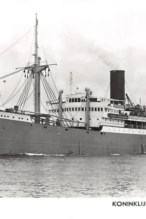 Oryginalny Rotterdam Koninklijke Rotterdamsche Lloyd M.S. Kota Gede 1950 Schepen Scheepvaart HC27039
