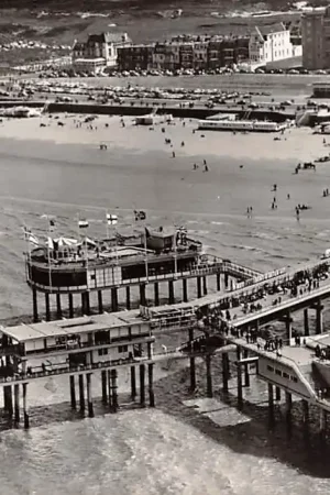 Wysoka jakość Scheveningen De Pier 1962 Luchtfoto 's-Gravenhage HC26744