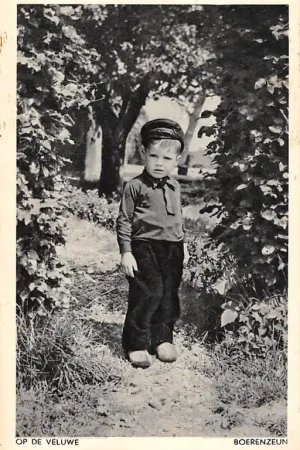 Niska cena Op de Veluwe Boerenzeun Kind in klederdracht 1954 HC26301