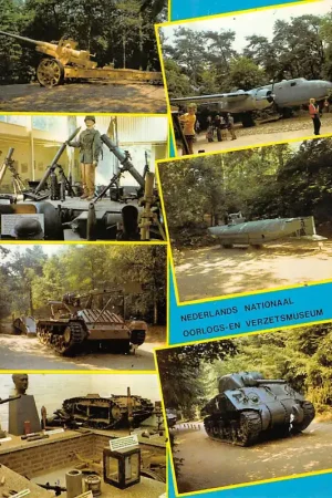 Overloon Nederlands Nationaal Oorlogs- en Verzetsmuseum Militair Tank Duikboot Vliegtuig HC26474 Oryginalny