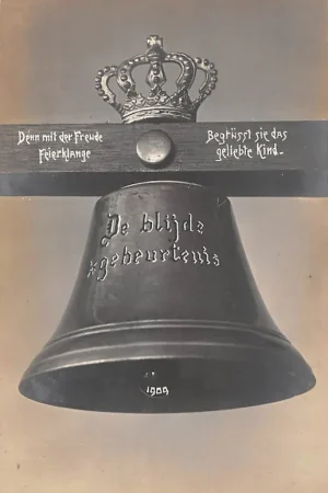 Koningshuis Geboorteklok Prinses Juliana De blijde gebeurtenis 1909 Incl. handgeschreven gedicht op achterzijde HC26458 Niska cena