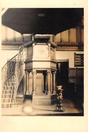 Tylko dziś Oldehoptpade Fotokaart Interieur Kerk Preekstoel Westellingwerf Wolvega Friesland HC26252