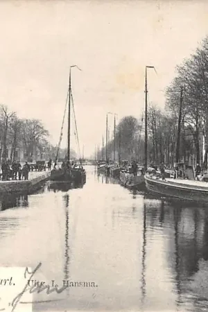 Assen De Hoofdvaart met binnenvaart schepen Scheepvaart 1906 HC25840 Oferta