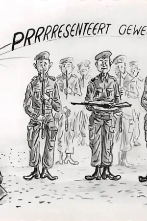 Oferta limitowana Militair Humor Prrrresenteert Geweerrrr!!!! Cartoon Illustrator J. Uchtmann HC25638