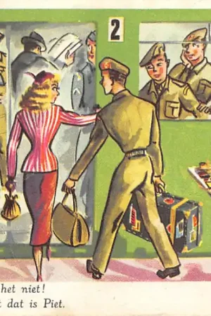 Niska cena Militair Humor Je bent een heer of je bent het niet! Maar, wie de kans krijgt dat is Piet Cartoon Illustrator Baumgarten HC25591