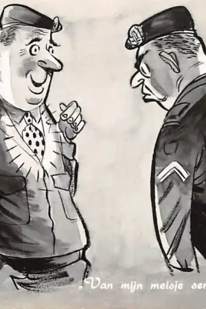 Militair Humor Van mijn meisje sergeant, ik ben jarig Illustrator Guust Hens HC25568 Autentyczny