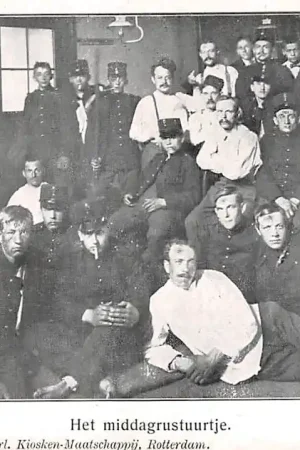 Darmowa dostawa Militair Mobilisatie WO1 1914-1918 Kazerne leven Het middagrustuurtje HC25664