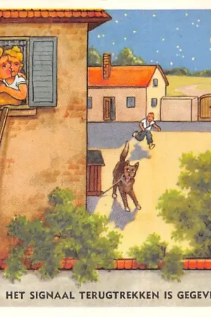 Militair Humor Het signaal terugtrekken is gegeven Cartoon Fantasie Vintage HC25773 Ekspresowa dostawa