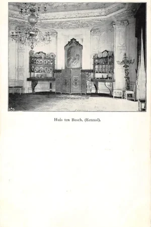 's-Gravenhage Paleis Huis ten Bosch Eetzaal Koningshuis 1900 HC25732 Autentyczny