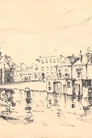 Wysoka jakość Gouda De Bogen Turfsingel Vest Illustrator B. Brobbel HC25246