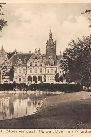 Santpoort Huize Duin en Kruidberg 1934 Kasteel Bloemendaal Haarlem HC25301 Autentyczny