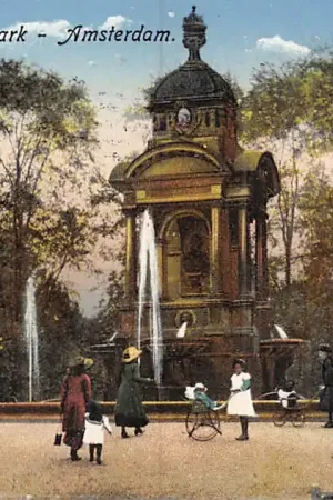 Bezpieczna płatność Amsterdam Sarphatiepark met monument 1916 HC24938