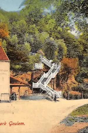 Autentyczny Geulhem Valkenburg (LB) Rom. Rotspark Geulem Café Het Somersplein Melkhuis 1923 HC24814