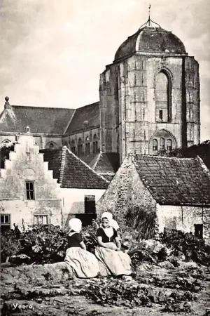 Veere Meisjes in klederdracht Kerk HC24699 Wyprzedaż