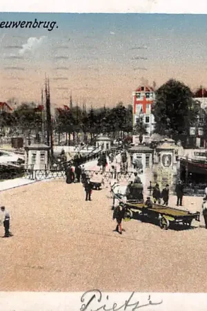 Rotterdam Vier Leeuwenbrug 1922 Binnenvaart schepen Scheepvaart HC24602 Ekspresowa dostawa