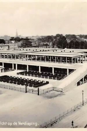 Leeuwarden Leeuwarder Veemarkt Gezicht op de Verdieping 1929 Fotokaart Markt HC24435 Kup teraz