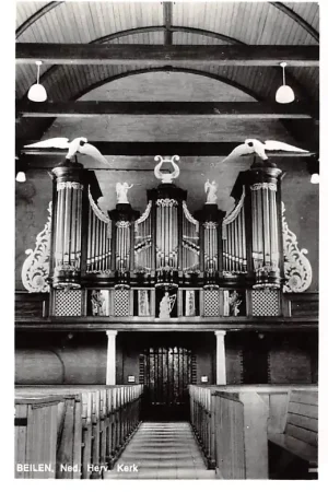 Autentyczny Beilen Ned. Hervormde Kerk Orgel Dispositie 1969 HC24405