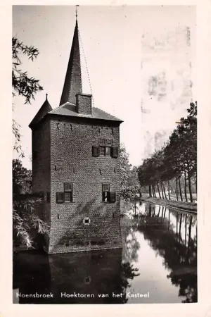Hoensbroek Hoektoren van het Kasteel 1955 HC24577 Wysoka jakość