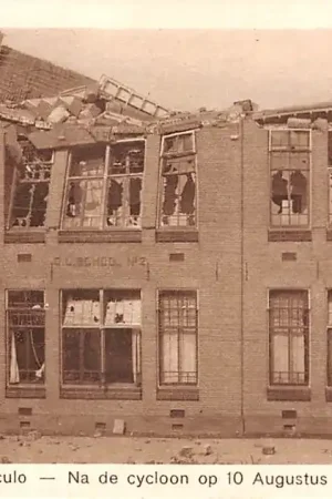 Borculo School Na de cycloon op 10 Augustus 1925 HC24555 Niska cena