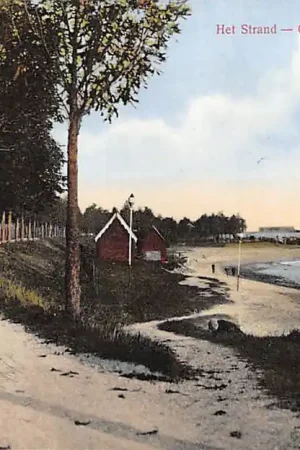 Gorinchem Het Strand Raderboot Binnenvaart schepen scheepvaart 1915 HC24277 Kup teraz