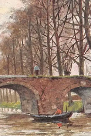 Fantasie Vintage Illustrator Gerstenhauer Reclame Heeren- en Kinderkleeding A.J.L. v.d. Veer Lange Tiendeweg 3, Gouda HC23976 Zwrot pieniędzy