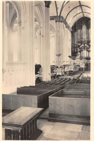 Tani Nijmegen Interieur St. Stevenskerk met orgel 1946 HC23984
