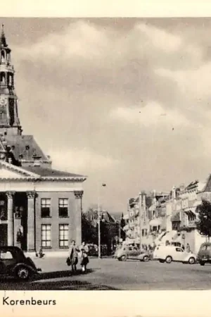 Groningen Vismarkt met A Kerk en Korenbeurs Auto HC23922 Zwrot pieniędzy