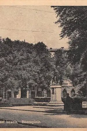 Tani Groningen Heereplein Standbeeld Jozef Israëls 1915 Monument HC23908