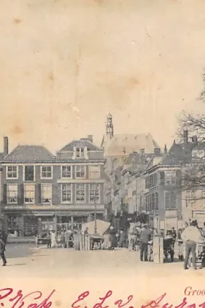 Ostatnia szansa 's-Gravenhage Groote Markt 1903 Marktdag HC23757