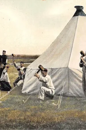 Wysoka jakość Militair Infanterie in het Kamp Opslaan der kamptenten Tulp HC23583