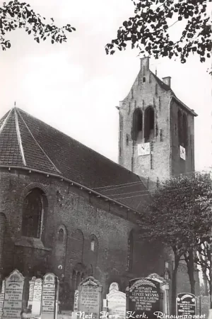 Rinsumageest Ned. Hervormde Kerk met begraafplaats 1961 Friesland Dantumadeel HC23389 Szybka dostawa