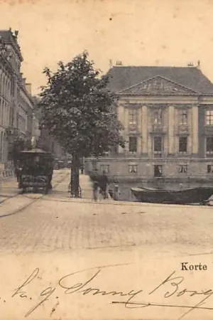 Tylko dziś 's-Gravenhage Korte Vijverberg Mauritshuis Torentje Parlementsgebouwen en HTM Tram 1902 HC23346