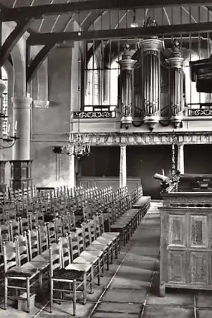 Broek in Waterland Ned. Hervormde Kerk Interieur met orgel 1967 HC23099 Oryginalny