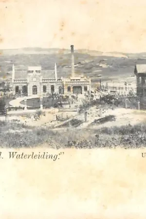 Overveen Haarl. Waterleiding met Watertoren 1900 Bloemendaal Haarlem HC22975 Oryginalny