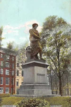 Amsterdam Monument Rembrandt 1908 HC22930 Rabat