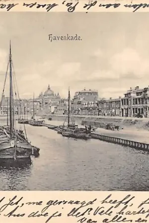 Scheveningen Haven kade met schepen 1903 's-Gravenhage HC22854 Oferta limitowana