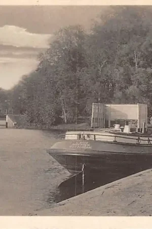 Oryginalny Woerden Groet uit 1930 Binnenvaart schip J. Otto Woerden - Rotterdam Scheepvaart Schepen HC22826