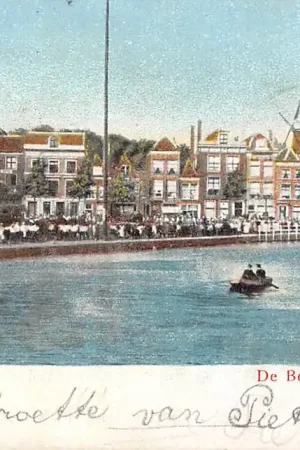 Nowość Leiden De Beestenmarkt Markt dag Molen 1906 HC22796