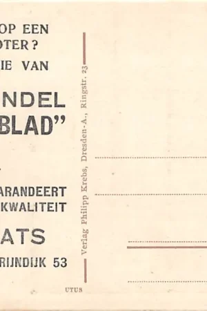 Ekspresowa dostawa Leiden Reclame Boterhandel 't Klaverblad A. Cats Lage Rijndijk 53 HC22743