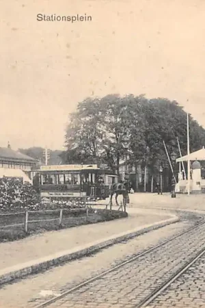 Wyprzedaż Breda Station met Paardentram Breda - Mastbosch 1911 Tram Spoorwegen HC22736